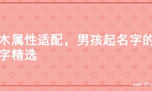 土木属性适配，男孩起名字的名字精选