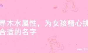 探寻木水属性，为女孩精心挑选合适的名字
